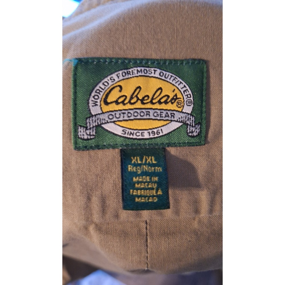CABELA'S PHEASANTS FOREVER HUNTING SHIRT MENS BUTTON DOWN ORANGE TAN XL - Picture 6 of 8